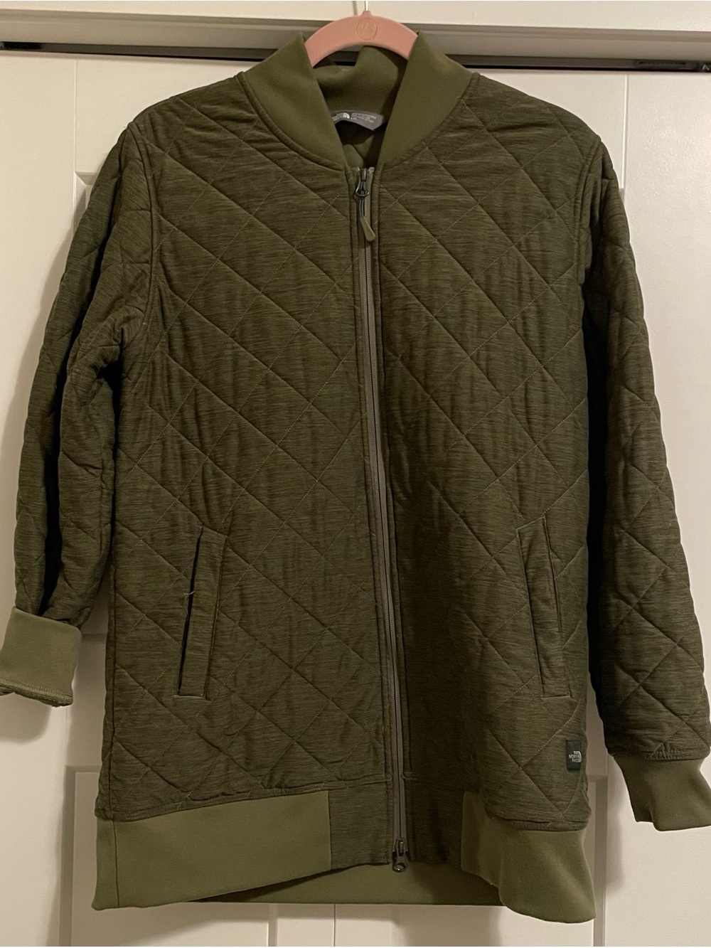 The North Face Quilted Olive Green Jacket